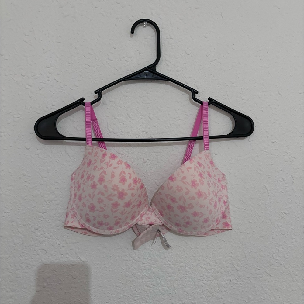 Floral Pink Women's Bra